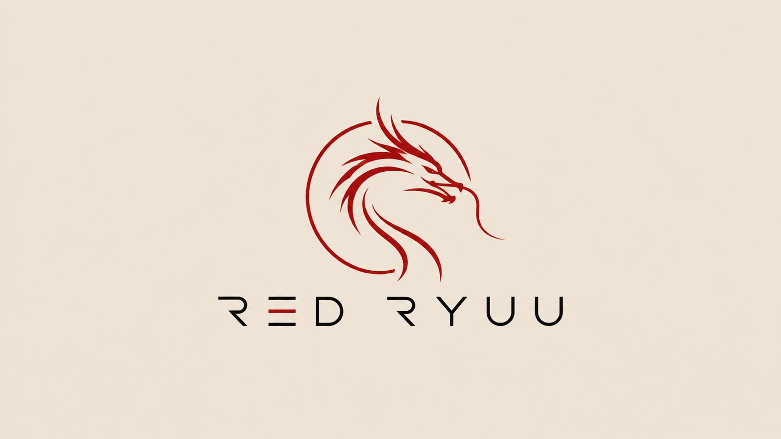 Original RED RYUU dragon logo and wordmark